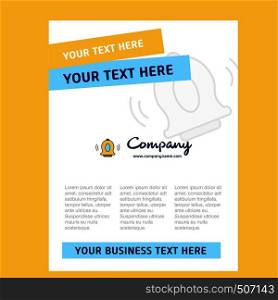 Bell Title Page Design for Company profile ,annual report, presentations, leaflet, Brochure Vector Background