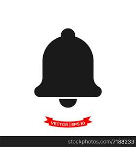 bell vector icon in trendy flat style