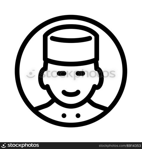 bellboy, icon on isolated background