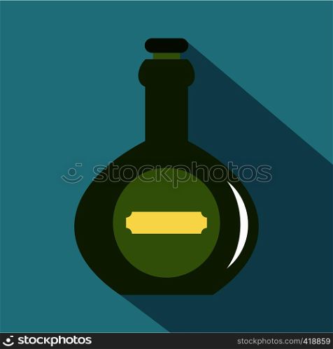 Bellied bottle icon. Flat illustration of bellied bottle vector icon for web. Bellied bottle icon, flat style