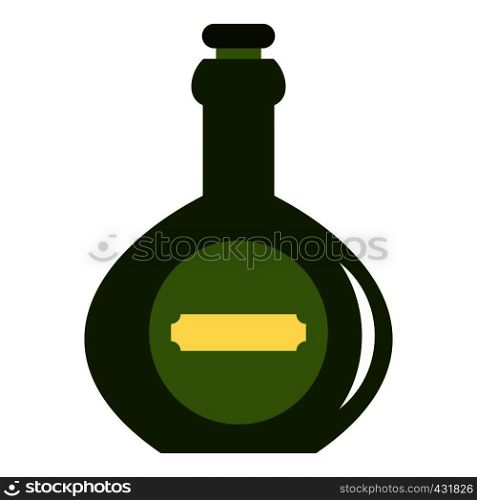 Bellied bottle icon flat isolated on white background vector illustration. Bellied bottle icon isolated