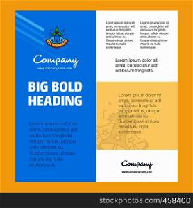 Bells Business Company Poster Template. with place for text and images. vector background