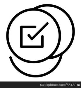 Benchmark icon outline vector. Time unit. Cost product. Benchmark icon outline vector. Time unit