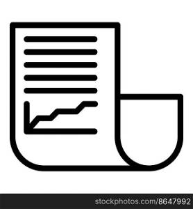 Benchmark page icon outline vector. Compare improvement. Leader best. Benchmark page icon outline vector. Compare improvement