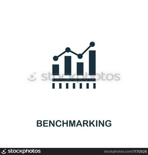 Benchmarking icon. Premium style design from business management collection. Pixel perfect benchmarking icon for web design, apps, software, printing usage.. Benchmarking icon. Premium style design from business management icon collection. Pixel perfect Benchmarking icon for web design, apps, software, print usage