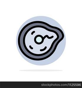 Bend, Future, Motion, Paradox, Physics Abstract Circle Background Flat color Icon