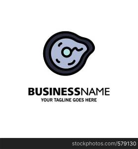 Bend, Future, Motion, Paradox, Physics Business Logo Template. Flat Color