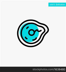 Bend, Future, Motion, Paradox, Physics turquoise highlight circle point Vector icon