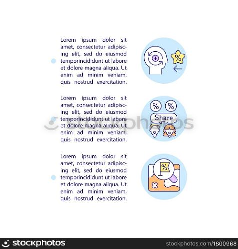 Benefits of gamification concept line icons with text. PPT page vector template with copy space. Brochure, magazine, newsletter design element. Rewards for playing linear illustrations on white. Benefits of gamification concept line icons with text
