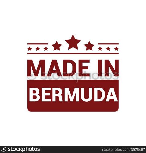 Bermuda stamp design vector