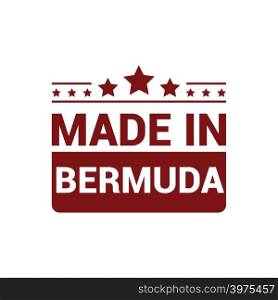 Bermuda stamp design vector