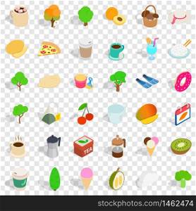 Berry icons set. Isometric style of 36 berry vector icons for web for any design. Berry icons set, isometric style