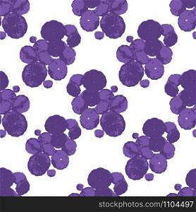 berry sihouette repeat pattern background. textile mosaic design