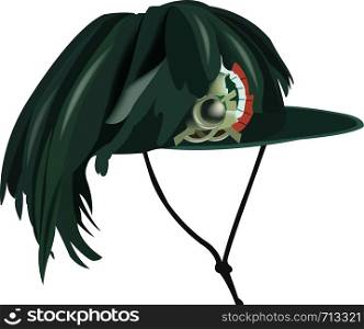 bersagliere hat with military ceremony feathers