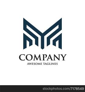 best Abstract letter M, letter Y, business logo design template.