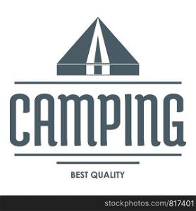 Best camping logo. Vintage illustration of best camping vector logo for web. Best camping logo, vintage style
