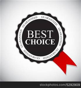 Best Choice Golden Label Vector Illustration. EPS10. Best Choice Golden Label Vector Illustration