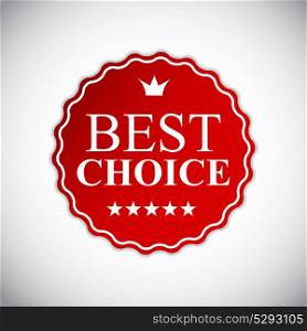 Best Choice Golden Label Vector Illustration EPS10. Best Choice Golden Label Vector Illustration