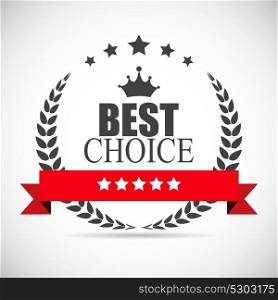 Best Choice Label Vector Illustration EPS10. Best Choice Label Vector Illustration