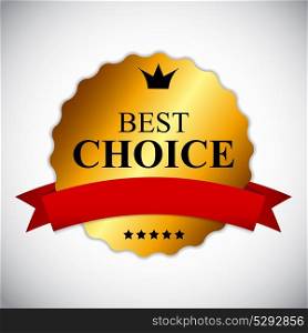 Best Choice Label with Ribbon Vector Illustration EPS10. Best Choice Label with Ribbon Vector Illustration
