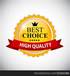 Best Choice Label with Ribbon Vector Illustration EPS10. Best Choice Label with Ribbon Vector Illustration
