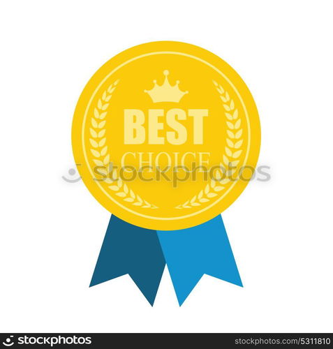 Best Choice Modern Icon. Art Flat Premium Quality Medal Icon for Web. Medal icon app. Medal icon best. Medal icon sign. Medal icon Premium Quality Gold. Vector Illustration. Best Choice Modern Icon. Art Flat Premium Quality Medal Icon for