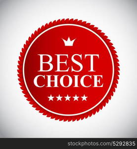 Best Choice Red Label Vector Illustration EPS10. Best Choice Red Label Vector Illustration