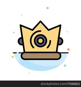 Best, Crown, King, Madrigal Abstract Flat Color Icon Template