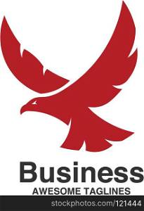 best Eagle fly logo Template, Hawk mascot graphic, blue eagle vector logo