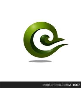 best letter C 3d art concept business logo design template, letter C circle style logo concept