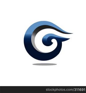 best letter G 3d art concept business logo design template, letter G circle style logo concept