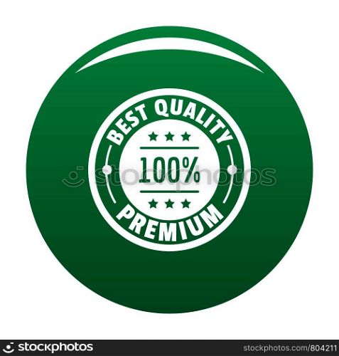 Best offer logo. Simple illustration of best offer vector logo for any design green. Best offer logo icon vector green