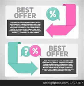Best Offer Sale Banner with Place for Your Text. Vector Illustration EPS10. Best Offer Sale Banner with Place for Your Text. Vector Illustra