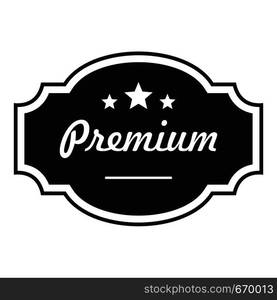 Best premium label icon. Simple illustration of best premium label vector icon for web. Best premium label icon, simple style.