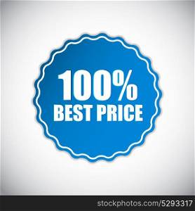 Best Price Blue Label Vector Illustration EPS10. Best Price Blue Label Vector Illustration