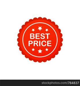 Best price guarantee label icon. Best Price label. Vector stock illustration.