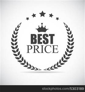 Best Price Label Illustration EPS10. Best Price Label Illustration
