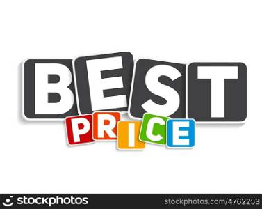 Best Price Sign Template Vector Illustration EPS10. Best Price Sign Template Vector Illustration