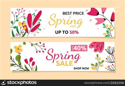 Best Price Spring Sale Flower Floral Season Marketing Banner Business