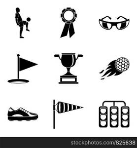 Best prize icons set. Simple set of 9 best prize vector icons for web isolated on white background. Best prize icons set, simple style
