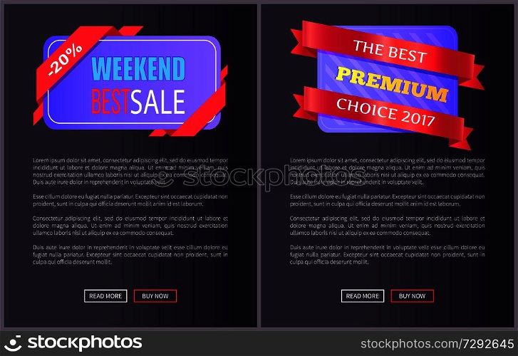 Best product hot exclusive price web poster with push buttons read more and buy now. Vector illustration advertisement banner with info about discount on black background. Best Product Hot Exclusive Price Web Poster Vector
