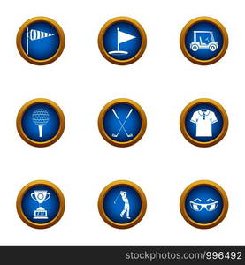 Best punch icons set. Flat set of 9 best punch vector icons for web isolated on white background. Best punch icons set, flat style