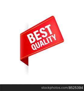 Best quality red ribbon, great design for any purposes. Premium quality. Vector icon. Business icon. Best quality red ribbon, great design for any purposes. Premium quality. Vector icon. Business icon.