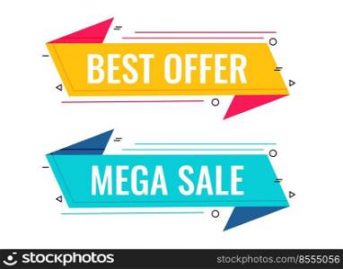 best sale and offer memphis banner set