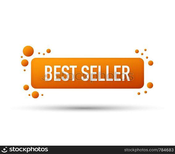 Best seller label. Best seller Speech bubbles. Web banner. Vector stock illustration.
