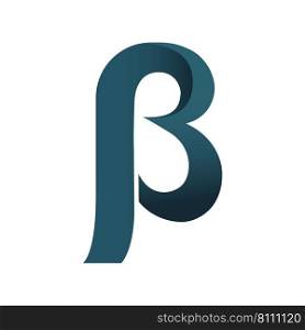 Beta symbols icon design template Royalty Free Vector Image
