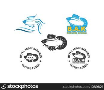 betta fish icon vector illustration design template