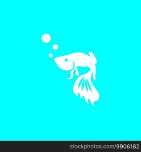 Betta fish logo vector template