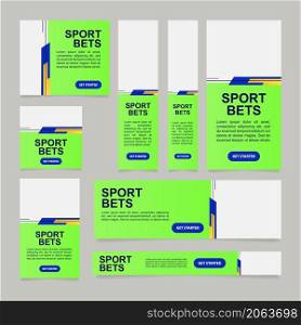 Betting on greyhound racing web banner design template. Vector flyer with text space. Advertising placard with customized copyspace. Printable poster for advertising. Arial font used. Betting on greyhound racing web banner design template