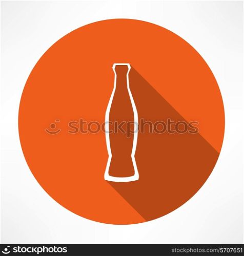 beverage bottle Flat modern style vector illustration